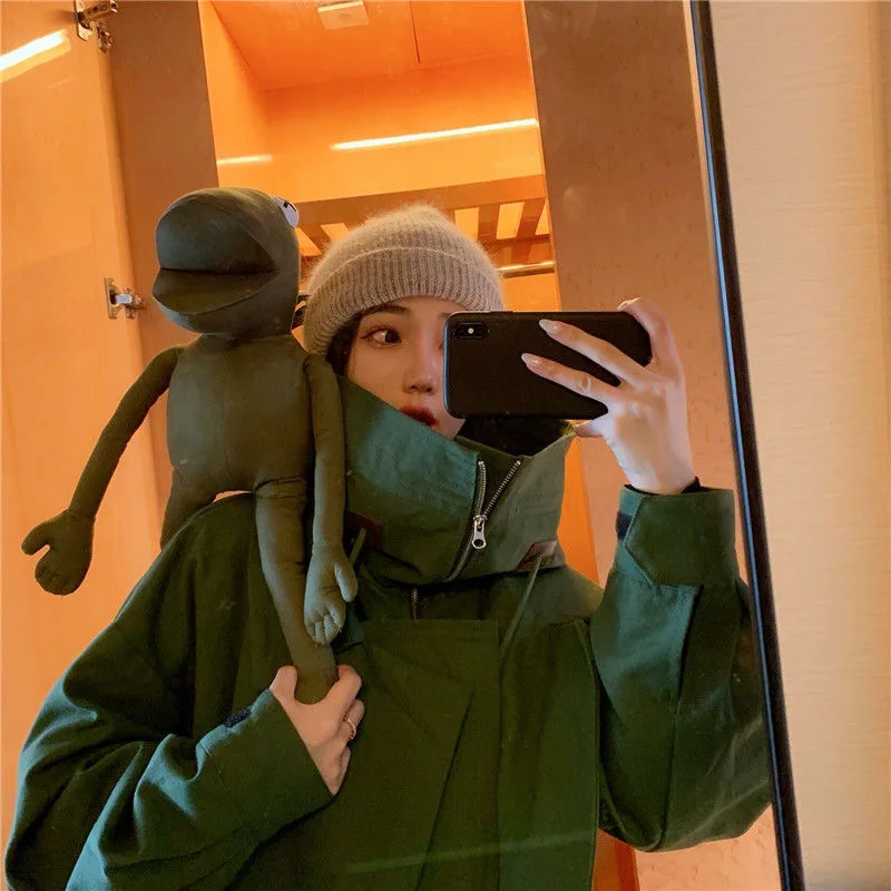 Новинка 2021 платье SP &amp AU армейский зеленый Анорак Женское пальто с