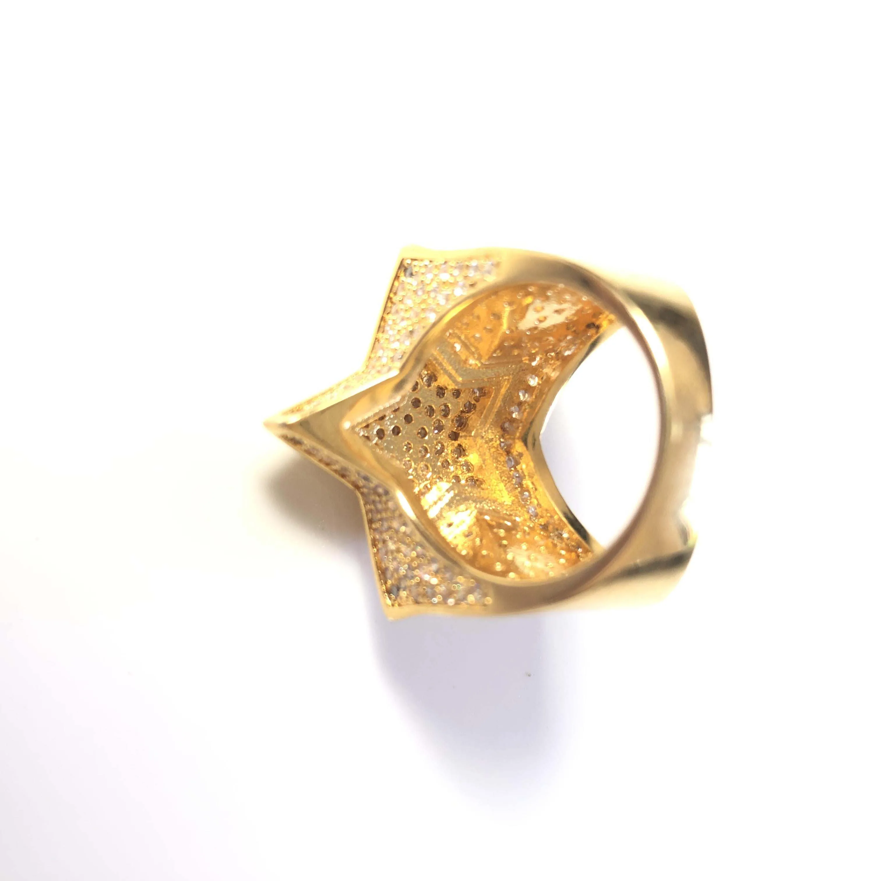 Iced out кольцо со звездами для мужчин ювелирные изделия Хип хоп подарка|Кольца| |