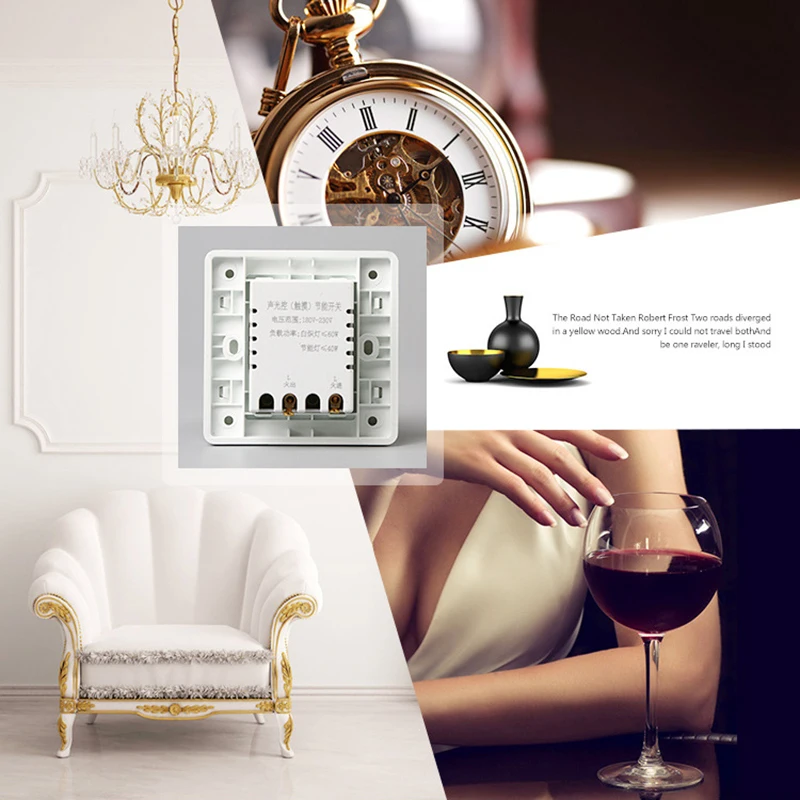 Настенный выключатель с голосовым звуковым управлением светодиодный светильник