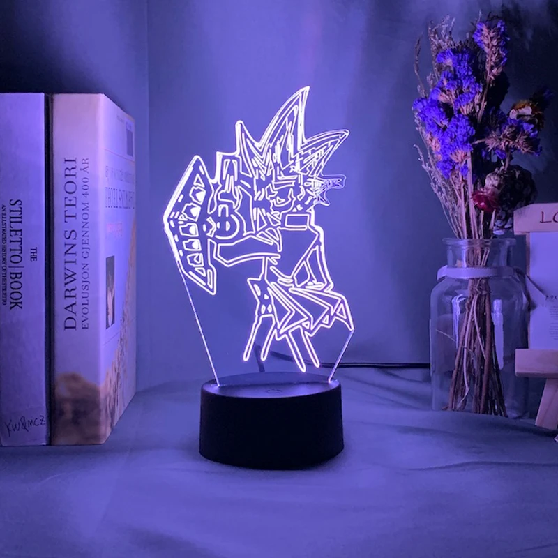 Yu gi ой фигурный светодиодный Ночной светильник 7 цветов Изменение сенсорный