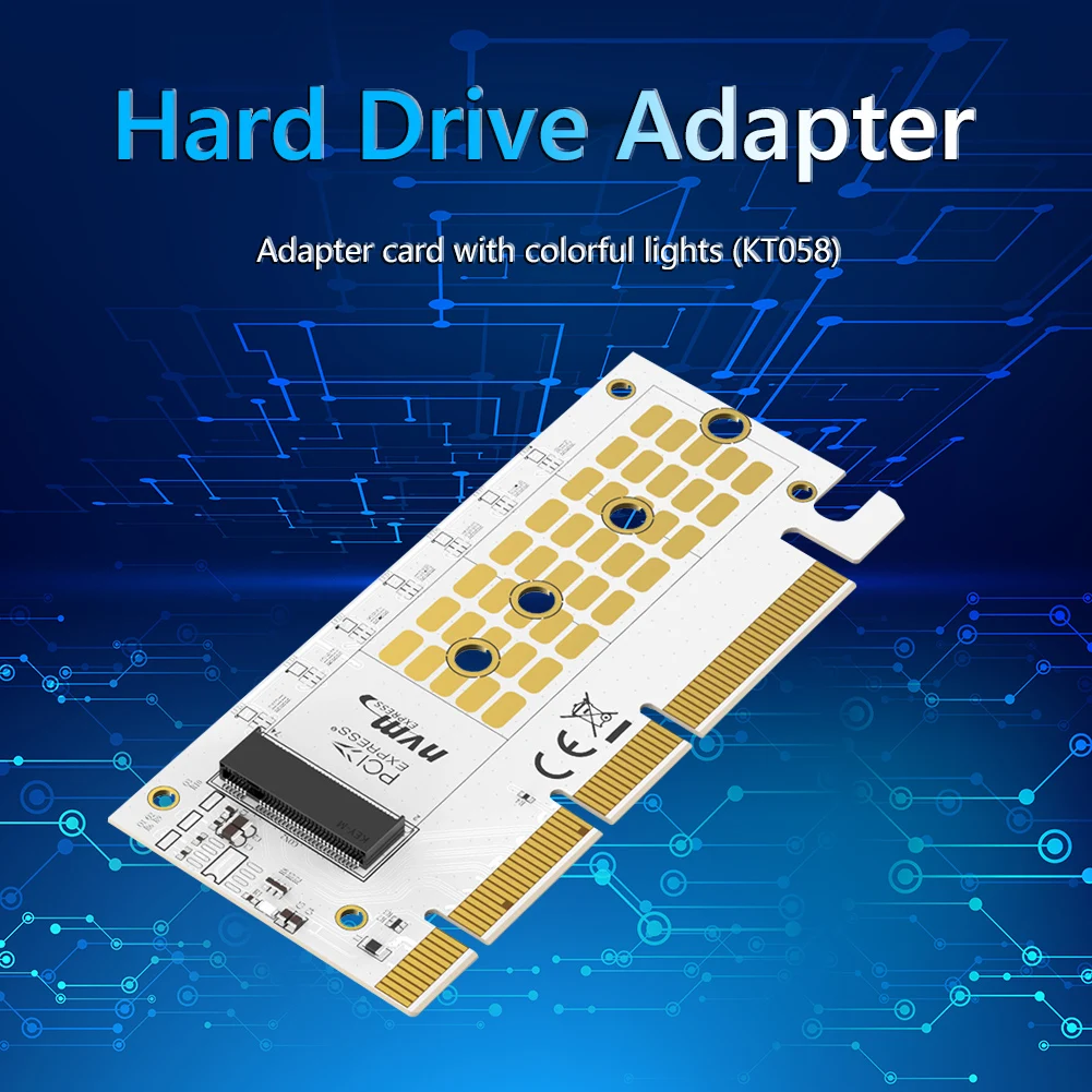 

Адаптер Райзера MAIWO PCI-E, адаптер M.2 SSD, светодиодсветодиодный Плата расширения M.2 NVME к PCIE 3,0 X16, переходные карты для WIN 7 8 10 Linux Miner