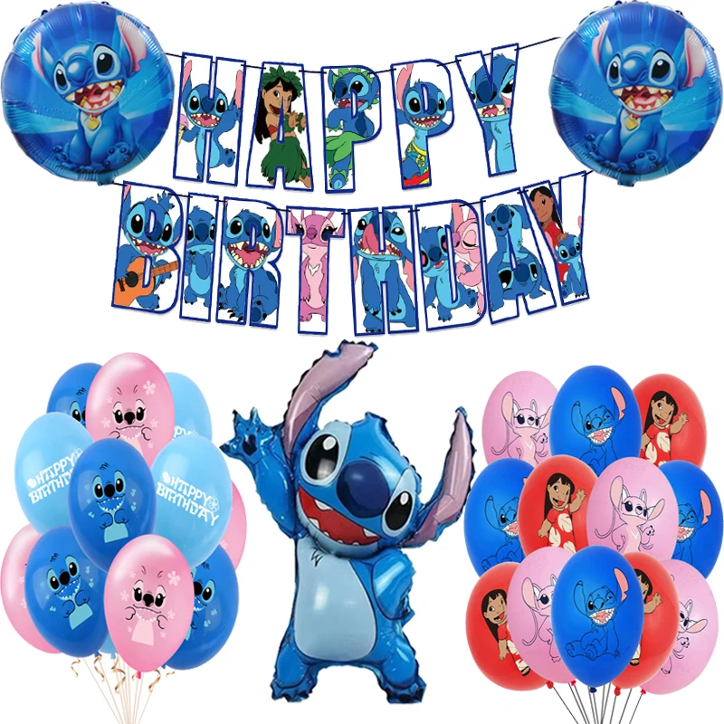 Воздушные шары из латексной фольги розового и синего цветов|Воздушные