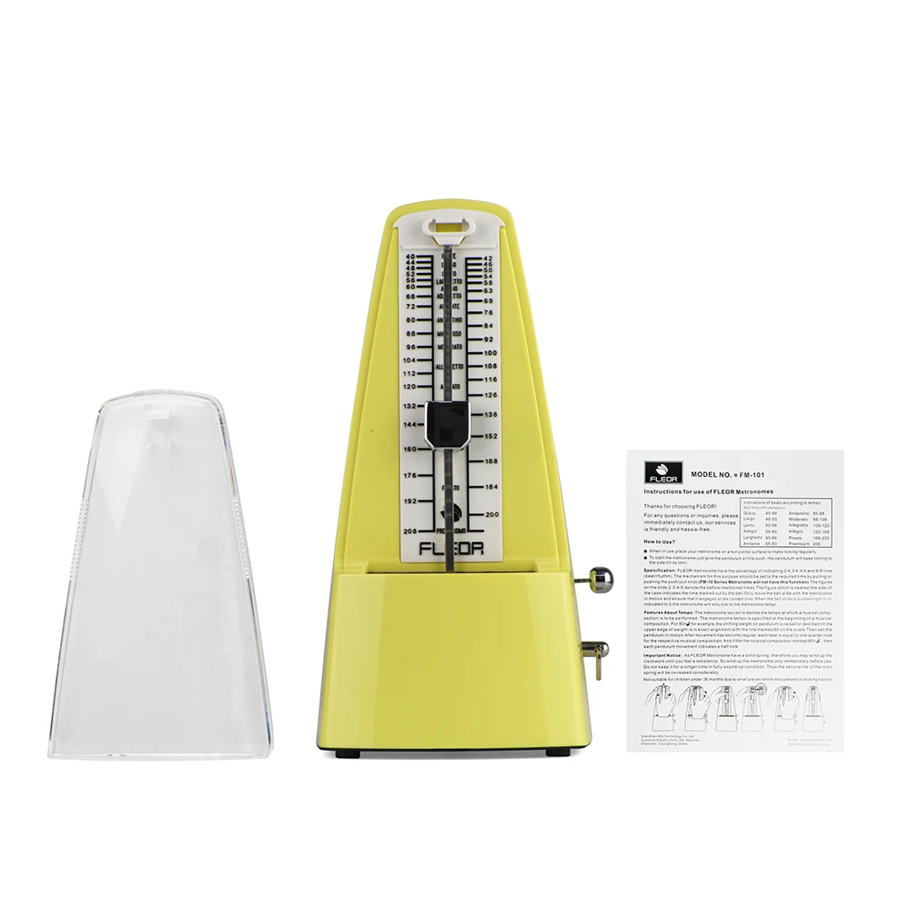Универсальный пирамидный механический метроном FLEOR для гитары скрипки пианино