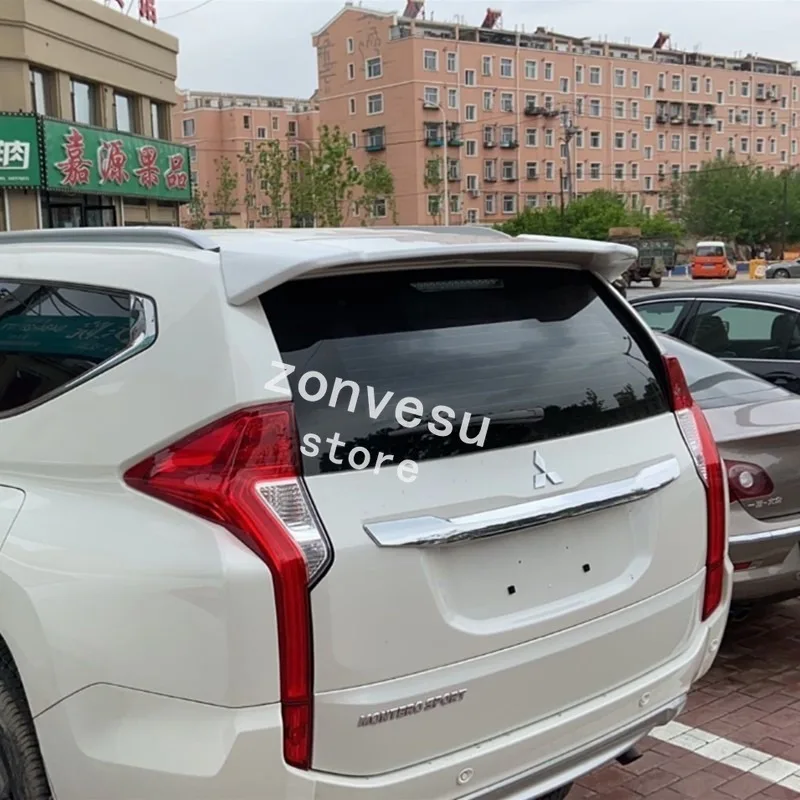 Подходит для Mitsubishi Pajero Sport 2016 2020 лет спойлер из АБС пластика углеродного волокна