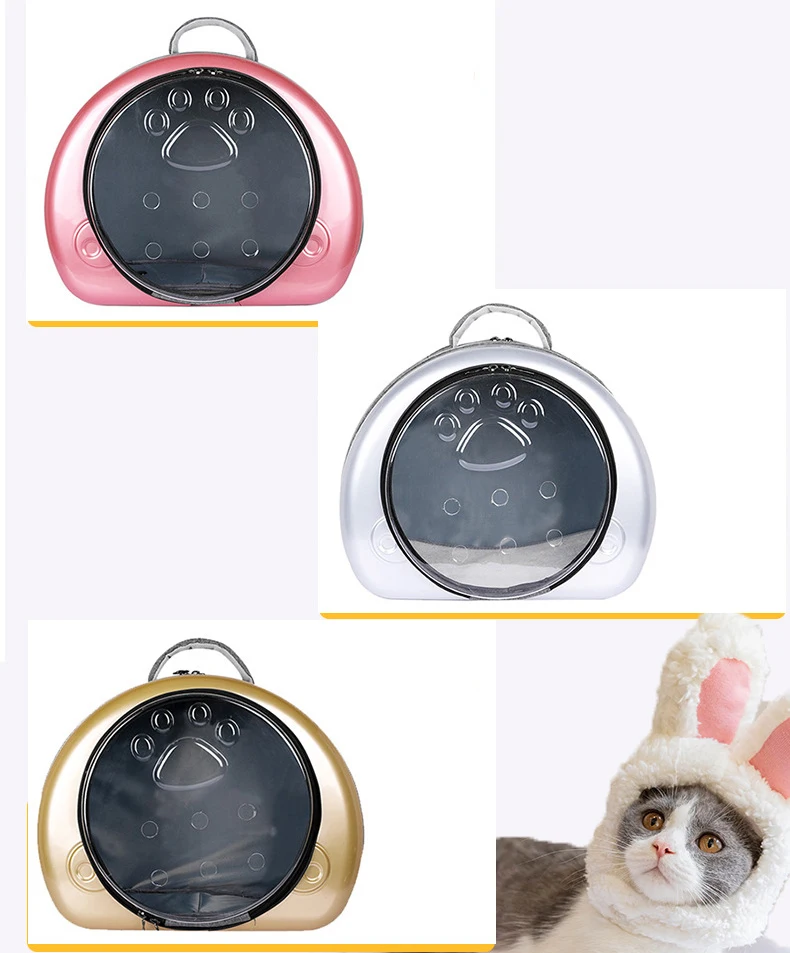

Petfirst Pet Cat Carrier Breathable Space Capsule Transport Outdoor Travel Backpack Bag Carrying For Pet Carrier