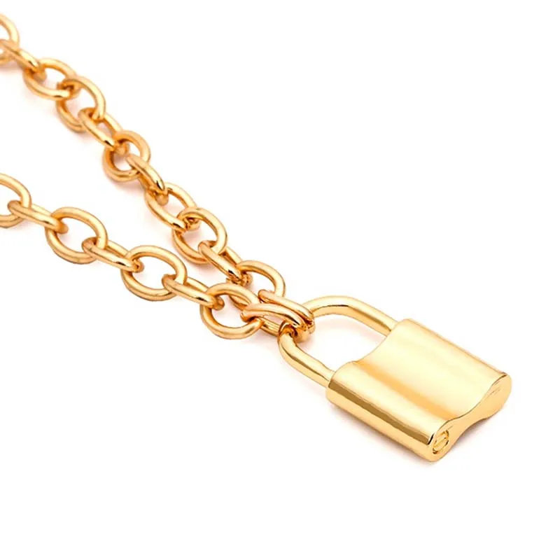 

Men's Lock Necklace Padlock Pendant Necklace Fashion Women's Jewelry