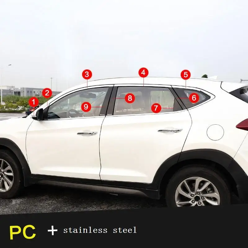 Automovil автомобильная дверь для окна наружная отделка наклейка полосы молдинги