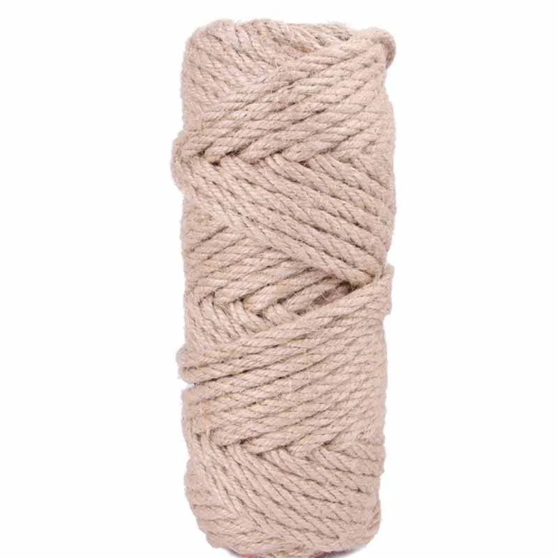

50M Sisal Rope Cat Tree Scratching Post Toy Cat Climbing Frame Replacement Rope Desk Legs Binding Rope Cat Sharpen Claw