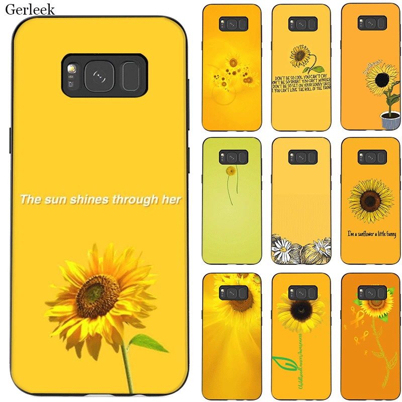 Мобильный чехол для телефона samsung A20E A70S A2 Core J4 J6 Plus Prime J8 J7 Duo милый Sunflowe | Мобильные