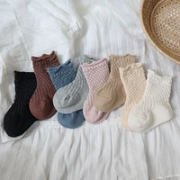 spring and autumn childrens socks mesh thin knitting baby boys floor socks breathable comfortable infant socks girls socks