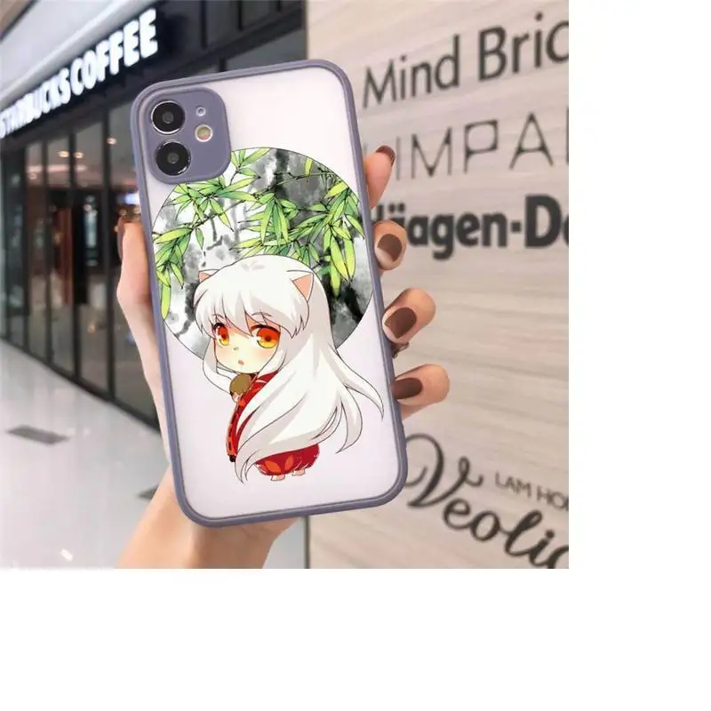 

Anime Inuyasha Higurash Japan Phone Cases Matte For iPhone 12 Mini 11 Pro XR XS Max 7 8 Plus X Hard PC Back Cover