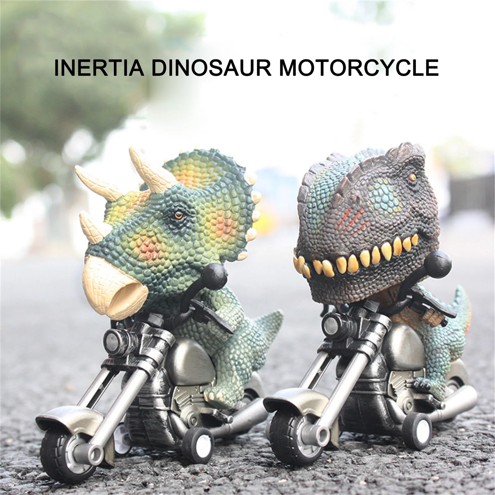 

Dinosaur Toy Cars Friction Powered Motorcycle Game T-Rex and Triceratops Monster Dino Toys for Boys Age Boys Girls Birthday Gift