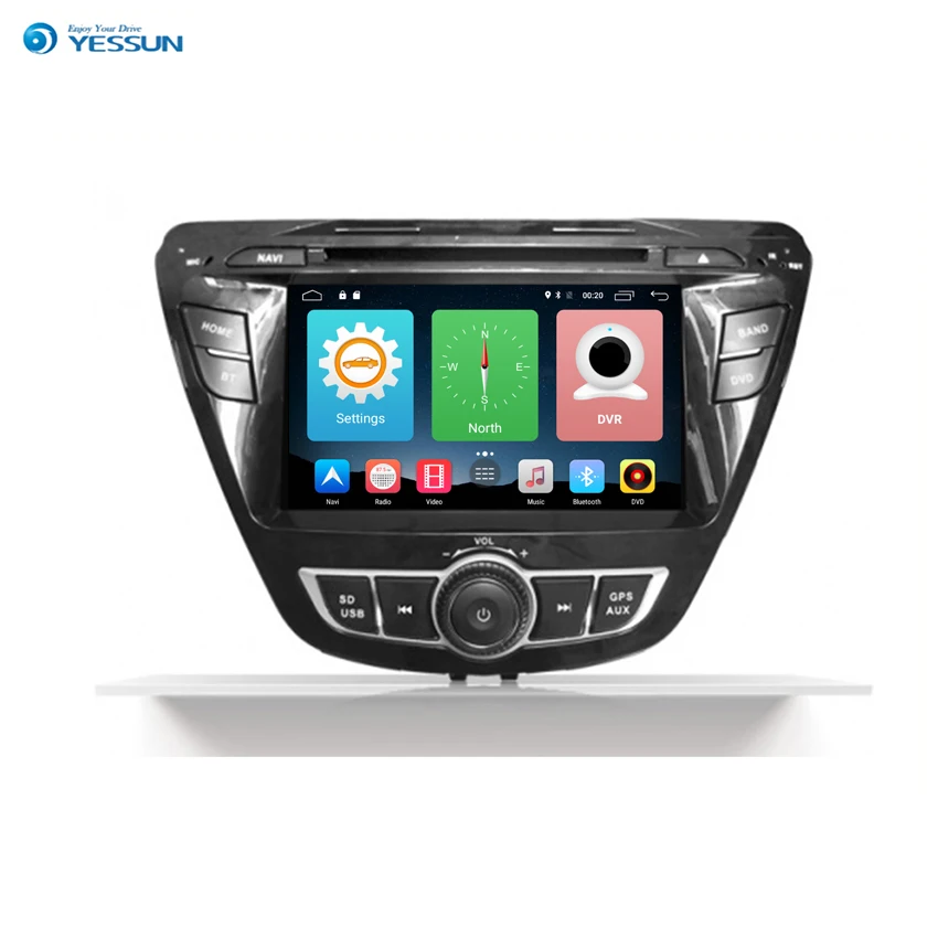 Yessun Автомобильный навигатор GPS для Hyundai Elantra 2011 ~ 2017 Android HD сенсорный экран плеер