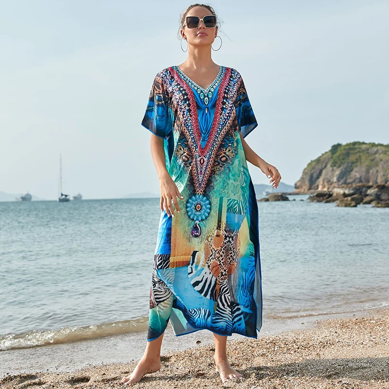 

Свободное женское пляжное длинное платье, накидка на бикини, пляжное платье, одежда для плавания, купальник, накидка, пляжная одежда, саронг,...