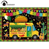 allenjoy mexican taco truck backdrop kids fiesta baby shower twosday birthday party supplies decoration banner background
