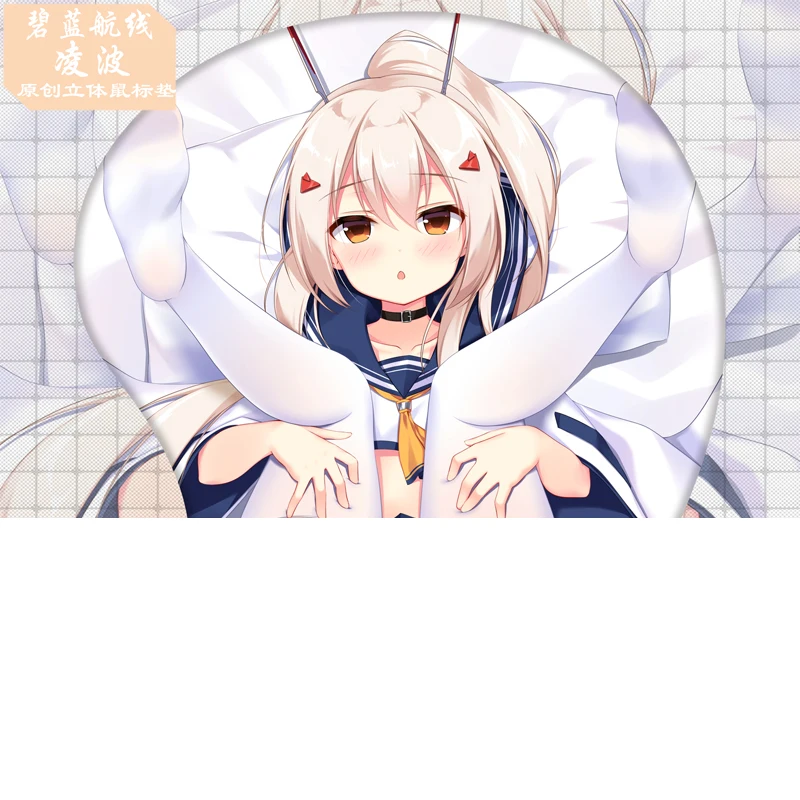 

Anime Azur Lane IJN Ayanami Cosplay 3D Soft Gel Mouse Pad Play Mat PC Office Wrist Rest Rubber Pad Otaku Student Gift