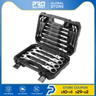 Набор гаечных ключей PROSTORMER, универсальный инструмент с храповым механизмом и гибкой головкой, 14 шт, 6-19 мм