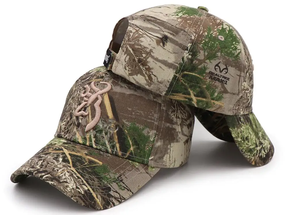 Бесплатная доставка Browning Realtree AP®Blaze оранжевые камуфляжные охотничьи кепки