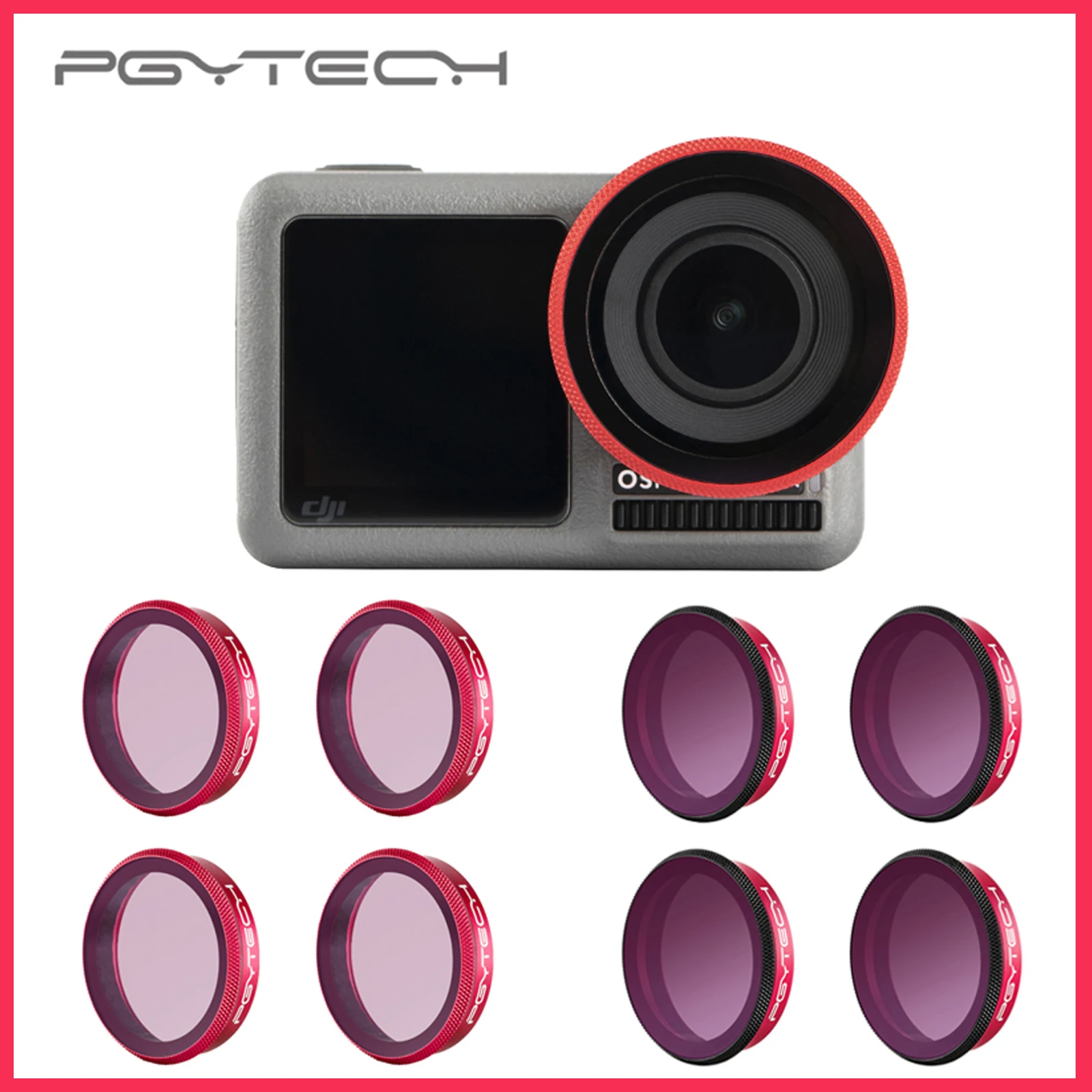 

PGYTECH For DJI Osmo Action Professional Filters UV/CPL/ND 8 16 32 64 PL lens Filter Set ND8 ND16 ND32 ND64 Camera Accessories