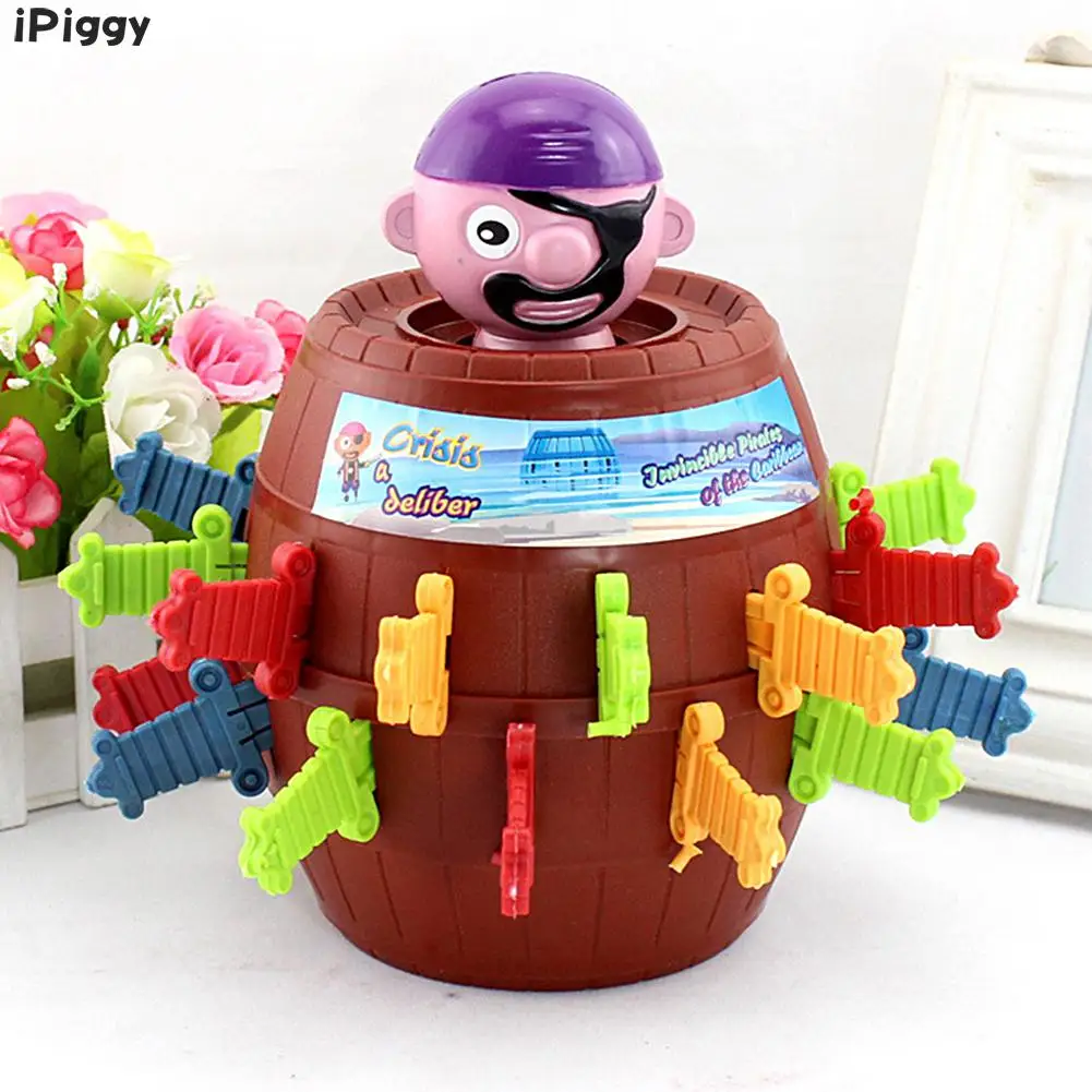 IPiggy игрушка Новинка пират ведро для детей Lucky Stab Pop Up игра игрушки