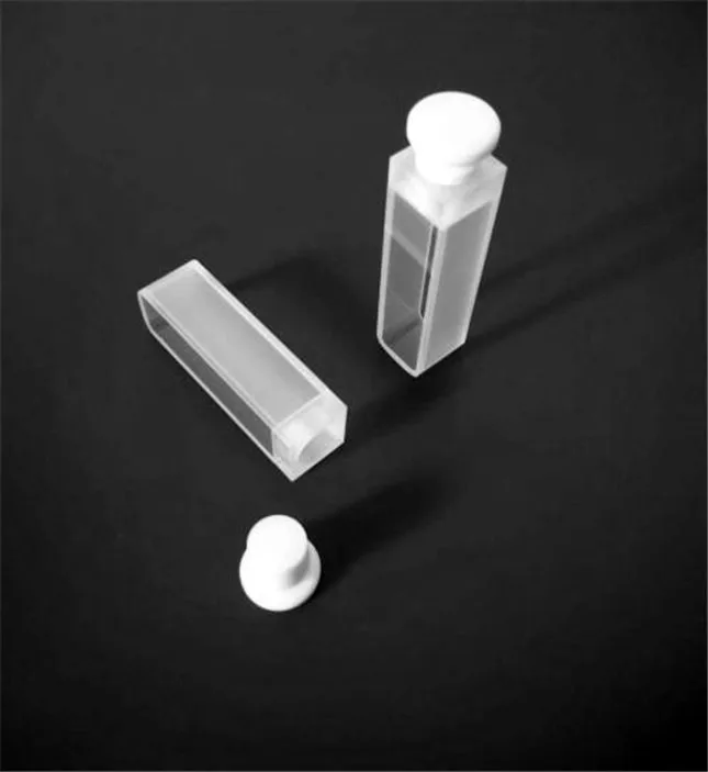 Бесплатная доставка Q114 с двух сторон clear стандартные кварцевая кювета фиксаторы