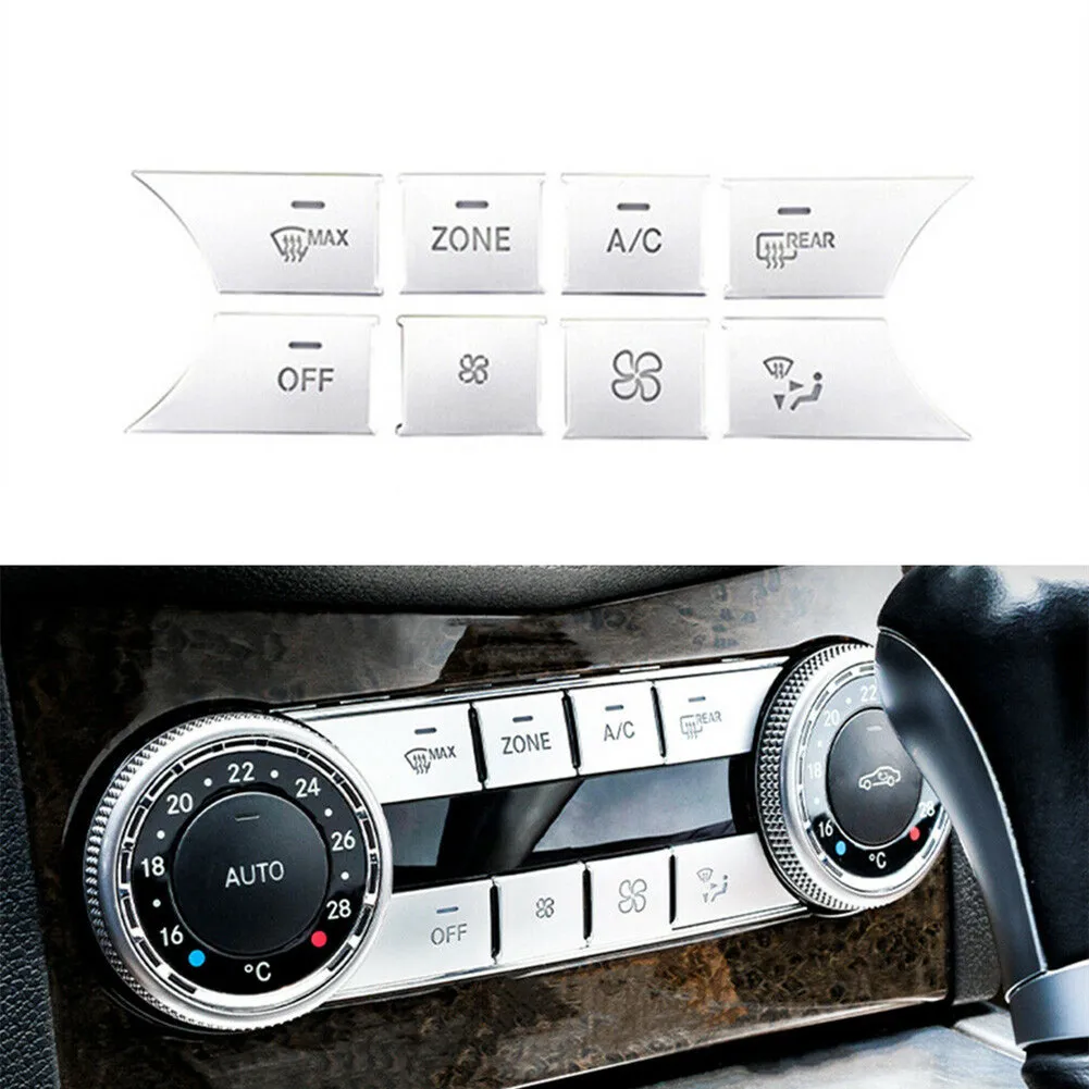 

Крышка кнопки отделки 1 комплект/8 шт. АБС-пластик для Mercedes Enz C Класс W204 2007-14