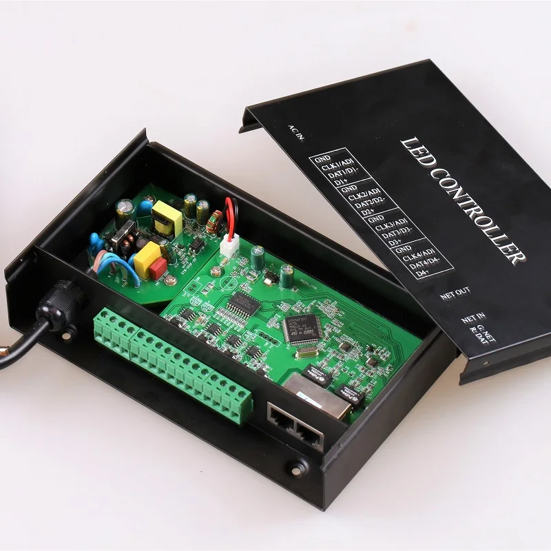 H802RA 4 порта (4096 пикселей) Artnet контроллер DMX WS2801 WS2811 Madrix пиксельный для светильник