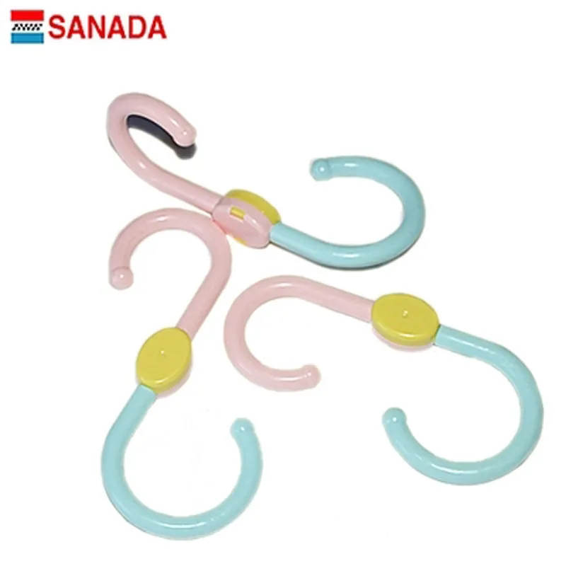 Japan Origional Product Import-Steering S-shape Hook 3 Pieces Rotatable Clothes | Обустройство дома