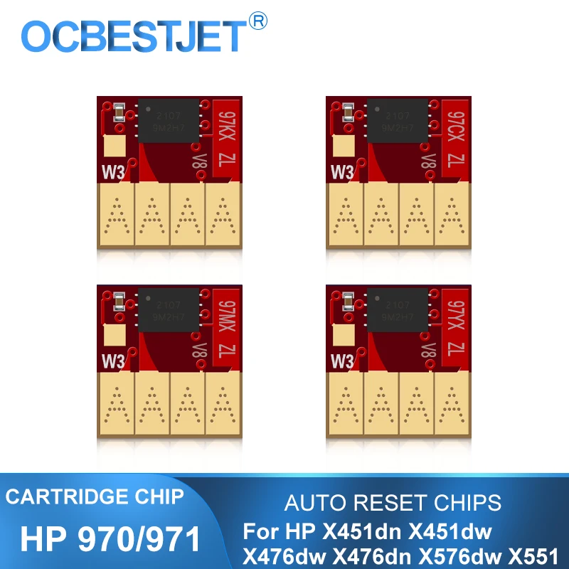 Чип 970 971 ARC для HP 970XL 971XL чип автосброса Officejet Pro X451dn X451dw X551 X576dw X476dw X476dn постоянный