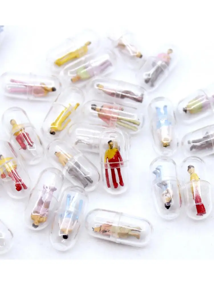 20 шт Slime мини капсулы цветные человек Рисунок со смайликом наполнитель для