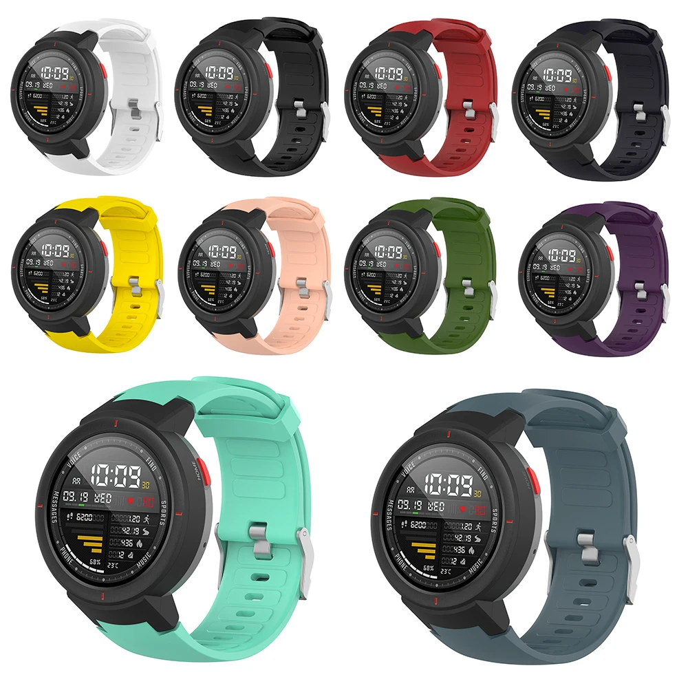 Силиконовый ремешок для часов Xiaomi Huami 3 Amazfit verge сменный наручных браслетов AMAZFIT