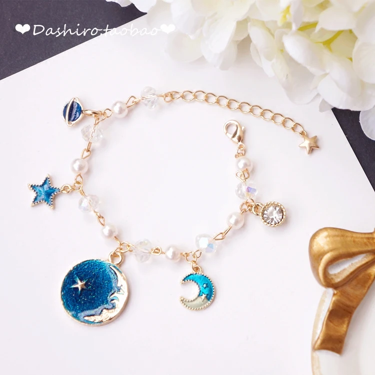 Японская космическая Звездная планета милая девушка сердце Розовая звезда