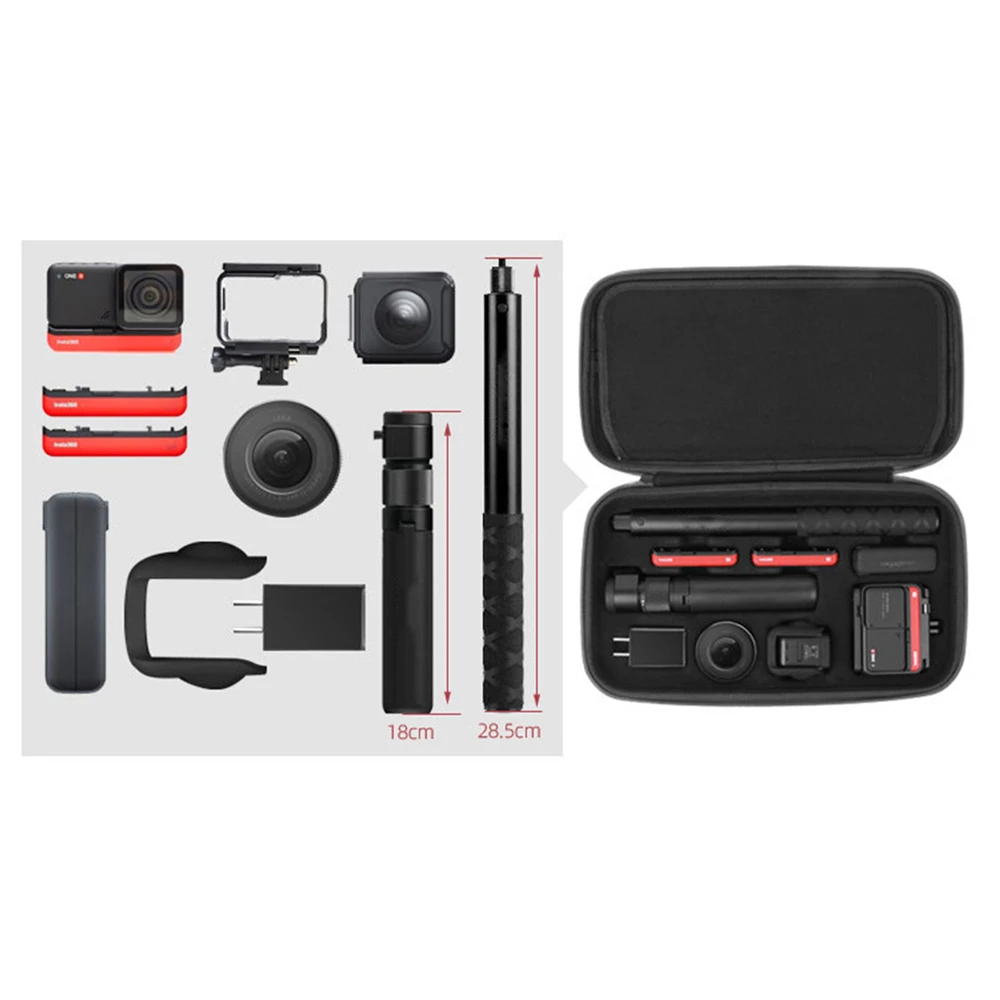 

Portable Case Storage Bag Travel Carrying Case Suitcase for Insta360 One R 4K Sport Camera Accessories