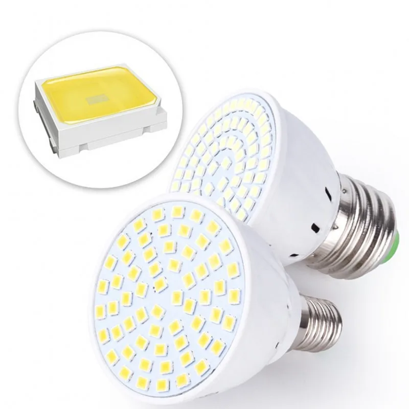 

GU10 LED E27 Lamp E14 Spotlight Bulb 48 60 80leds lampara 220V GU 10 bombillas led MR16 Lampada Spot light
