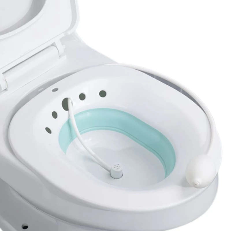 Folding Toilet Sitz Bath Bidet Flusher Special Wash Basin Hip Cleaning Soaking Bathtub for Pregnant Women Hemorrhoid