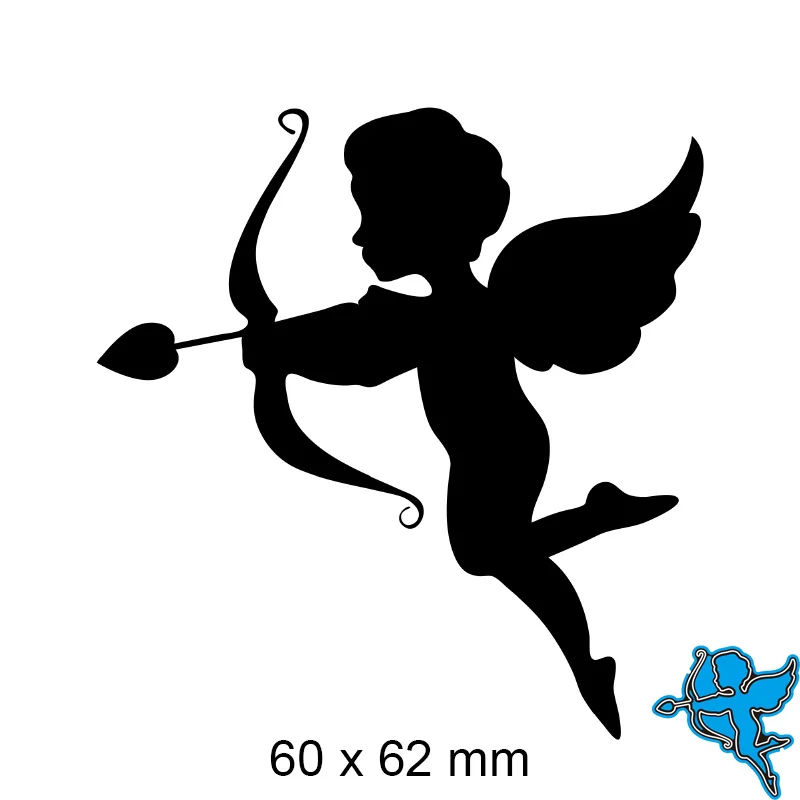 

Пресс-формы Ангел Металл для «сделай сам» Скрапбукинг Фотоальбом Тиснение бумажная карта 60*62 мм