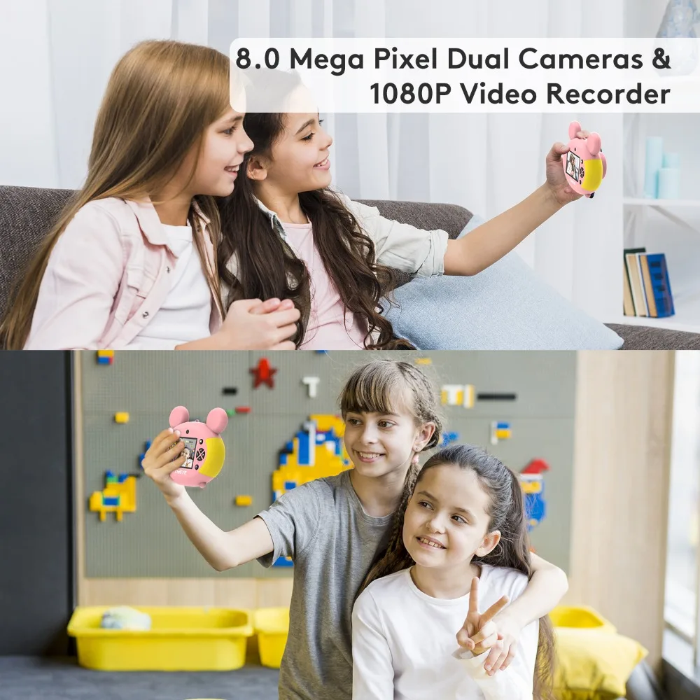 ThiEYE Kiddy 2 детская мини-камера детские развивающие игрушки для детей подарки подарок на день рождения цифровая камера 1080P проекция