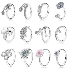 Женское кольцо из серебра 925 пробы, с фианитом