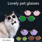 Очки для домашних животных, кошачьи очки, товары для домашних животных для маленьких собак, кошачий глаз, солнцезащитные очки для собак, фото, реквизит, собачьи очки 23