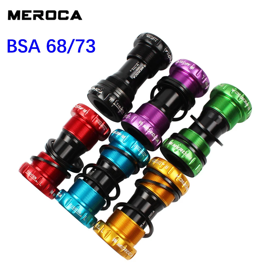 

Meroca Bike Bottom bracket 68 Threaded BB English BSA 68 Bottom bracket 68 73 22 24 19 mm for Shimano for Sram GXP