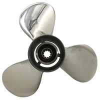 boat propeller 9 9x12 fit for mercury outboard 25hp 30hp stainless steel prop ss 10 tooth oem no 48 19639a40