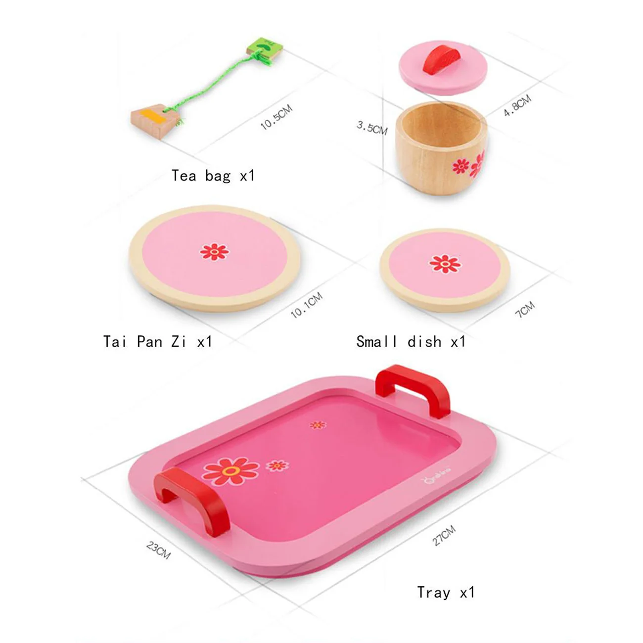 

Kids Wooden Pretend Play Sets Simulation Tea Kit Game Tea Party Set Toy Tea Time Playset Educational Toy Kitchen Role Kids Gifts