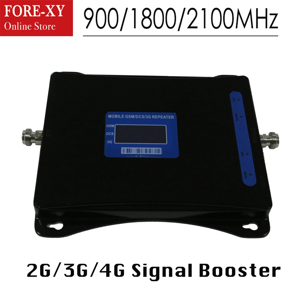 Трехполосный ретранслятор ZQTMAX 900 1800 2100 2G 4G|Усилители сигнала| |