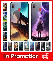 B для samsung Galaxy A30 чехол A 30 стеклянный жесткий чехол для телефона s для samsung Galaxy A30 чехол A20 Мягкий Бампер закаленное покрытие 6,4