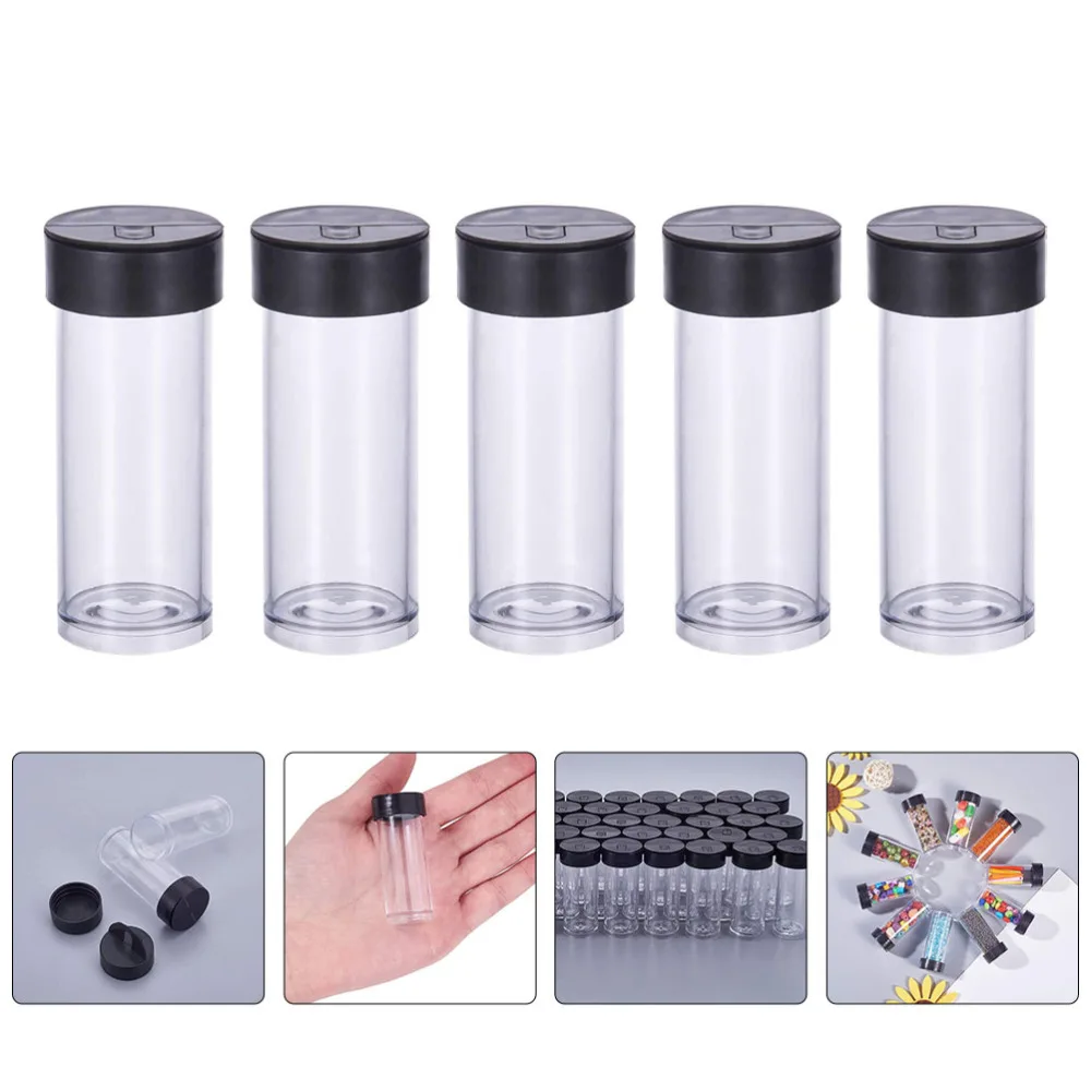 

40 Pcs Clear Beads Storage Containers Set Transparent Small Storage Jars