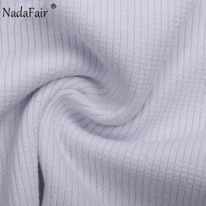 

Nadafair Ribbed White Shirts Tops Women 2020 Black O Neck Summer Basic Sexy Short Sleeve Crop Top Casual T Shirt