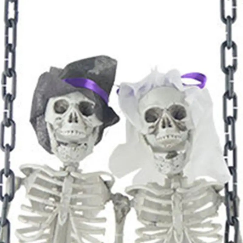 Хэллоуин пара Скелет невеста жених дверь украшение Хитрый Шутка игрушка