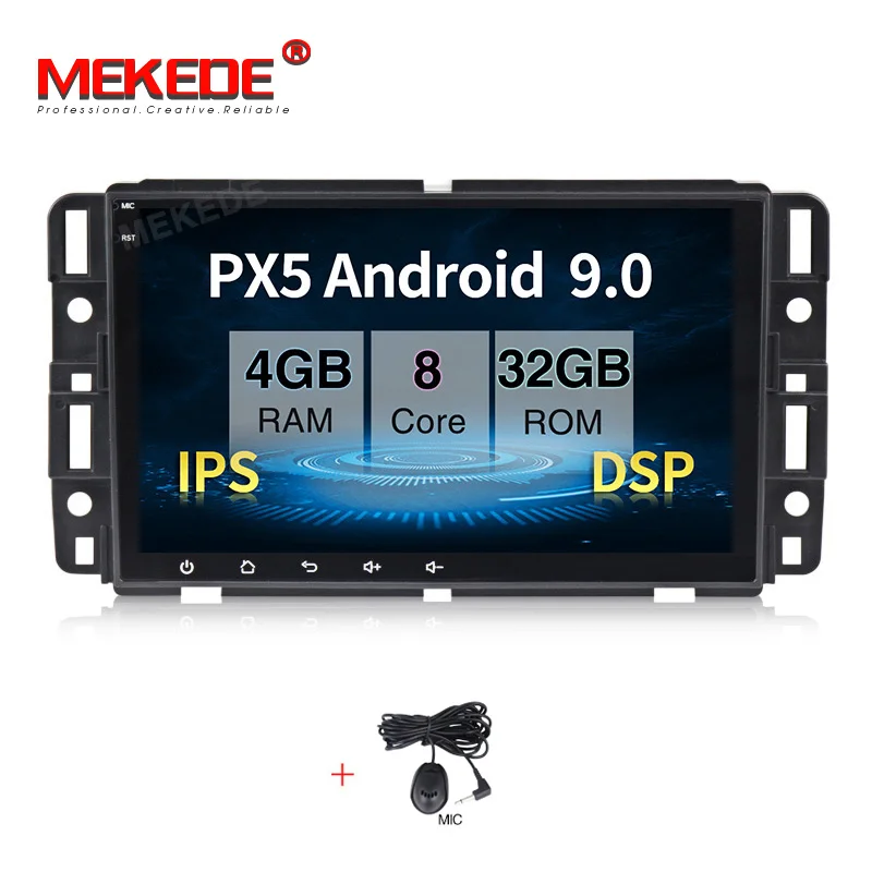 MEKEDE ips экран DSP Android 9,0 Автомобильный мультимедийный dvd gps плеер для GMC Chevrolet Chevy Yukon Sierra Tahoe Acadia Suburban - Цвет: 4G RAM 64G ROM