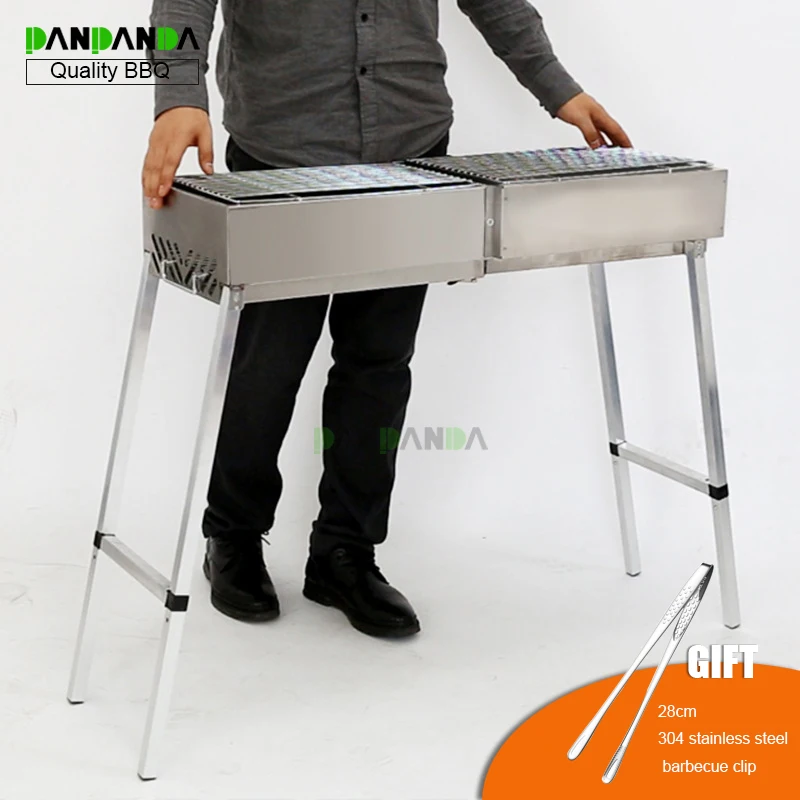 Уличный гриль PANPANDA из нержавеющей стали для барбекю портативный инструмент на