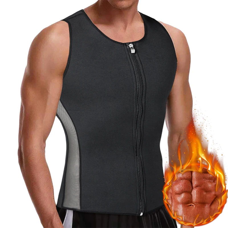 Мужская компрессионная майка для похудения похудения|Беговые жилеты| |